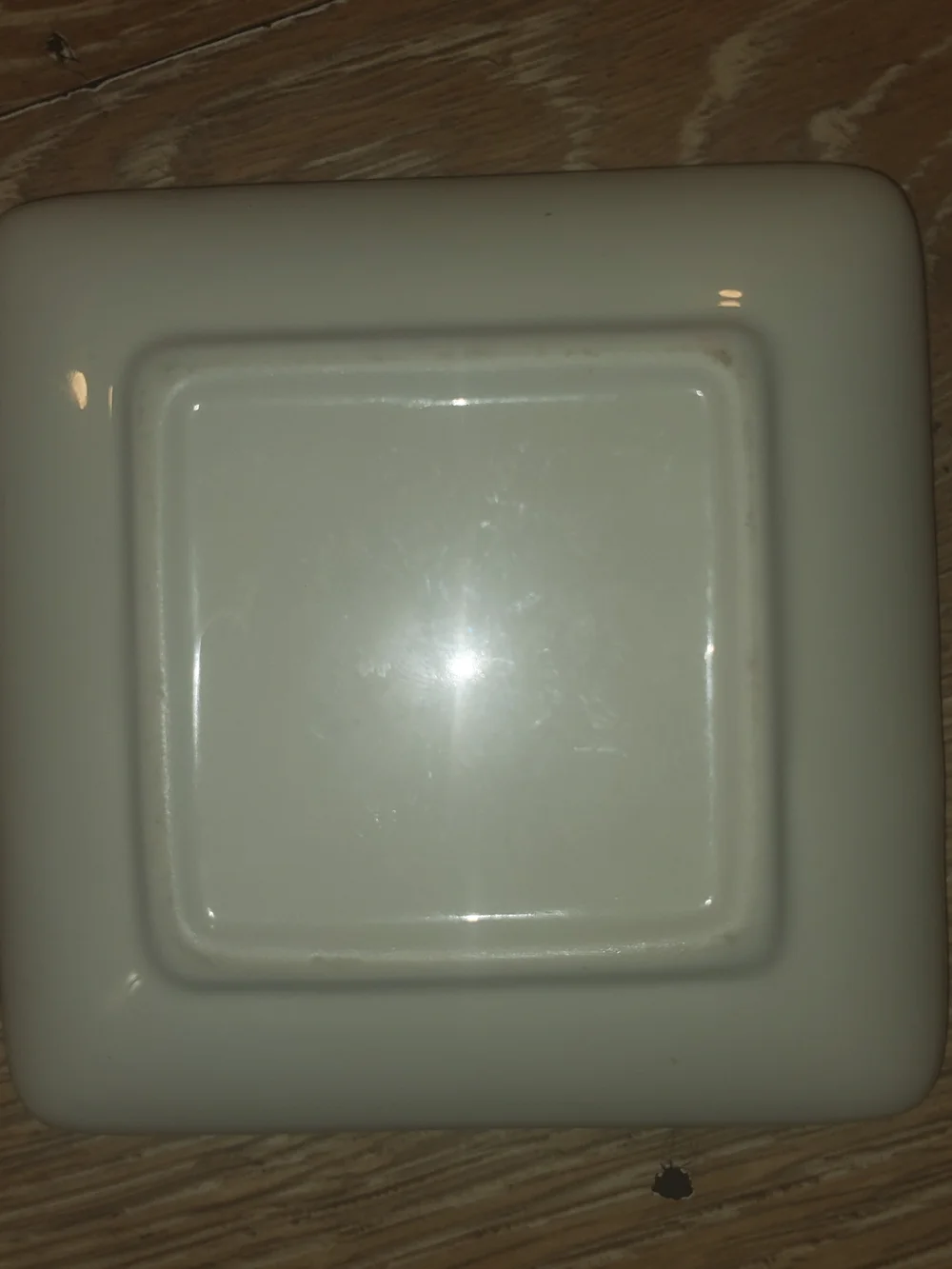 Hartleys Lavendar Yellow & Orange Geometric Pattetn Ceramic Square Small Plate